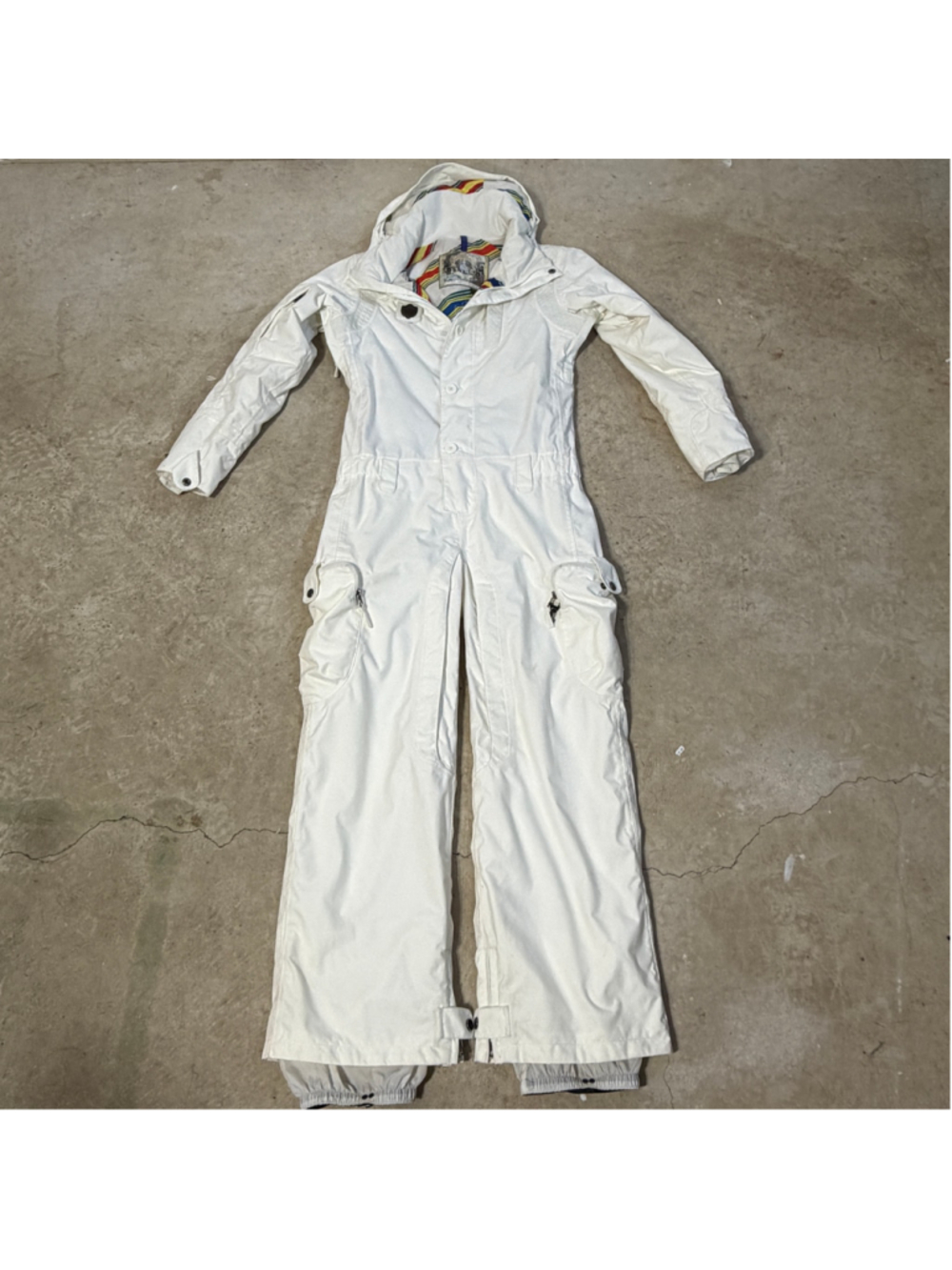 B by Burton White Beecher Stow Ski Suit Women’s XS Waterproof One Piece Snow